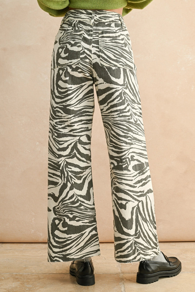 Zara Zebra Print Pants