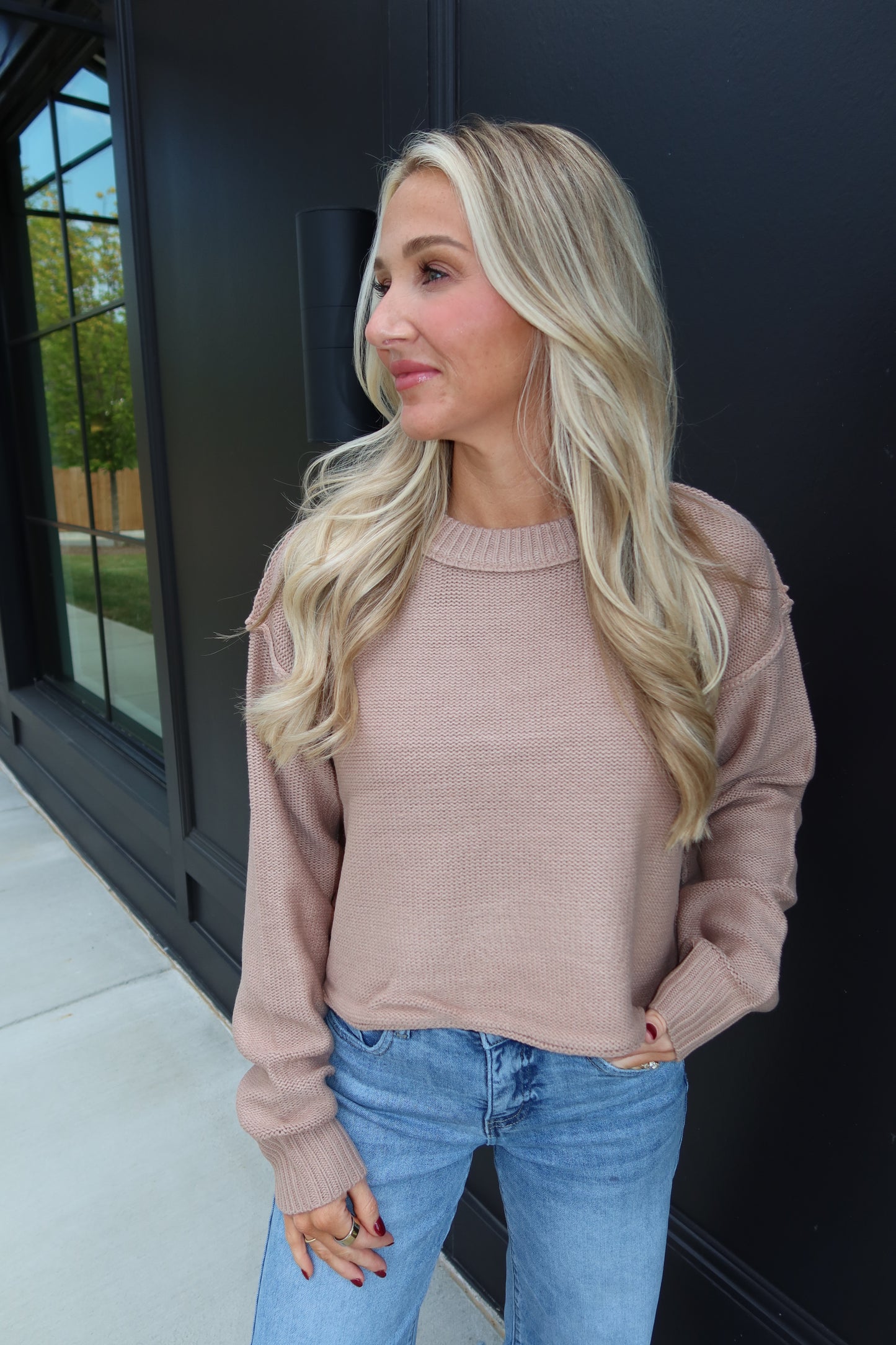 Milly Cropped Oversized Sweater