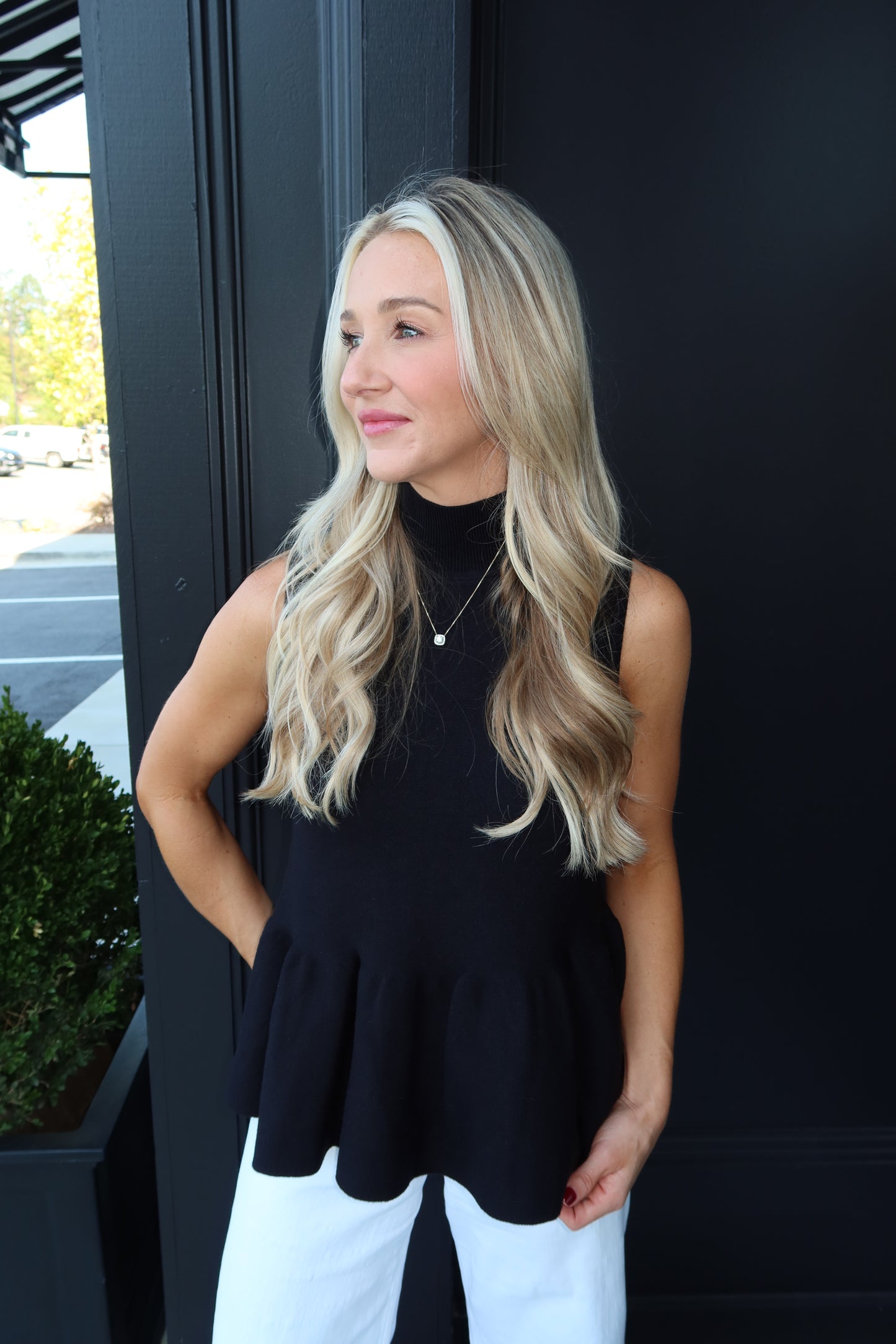 Kenzie Mock Neck Sweater Tank