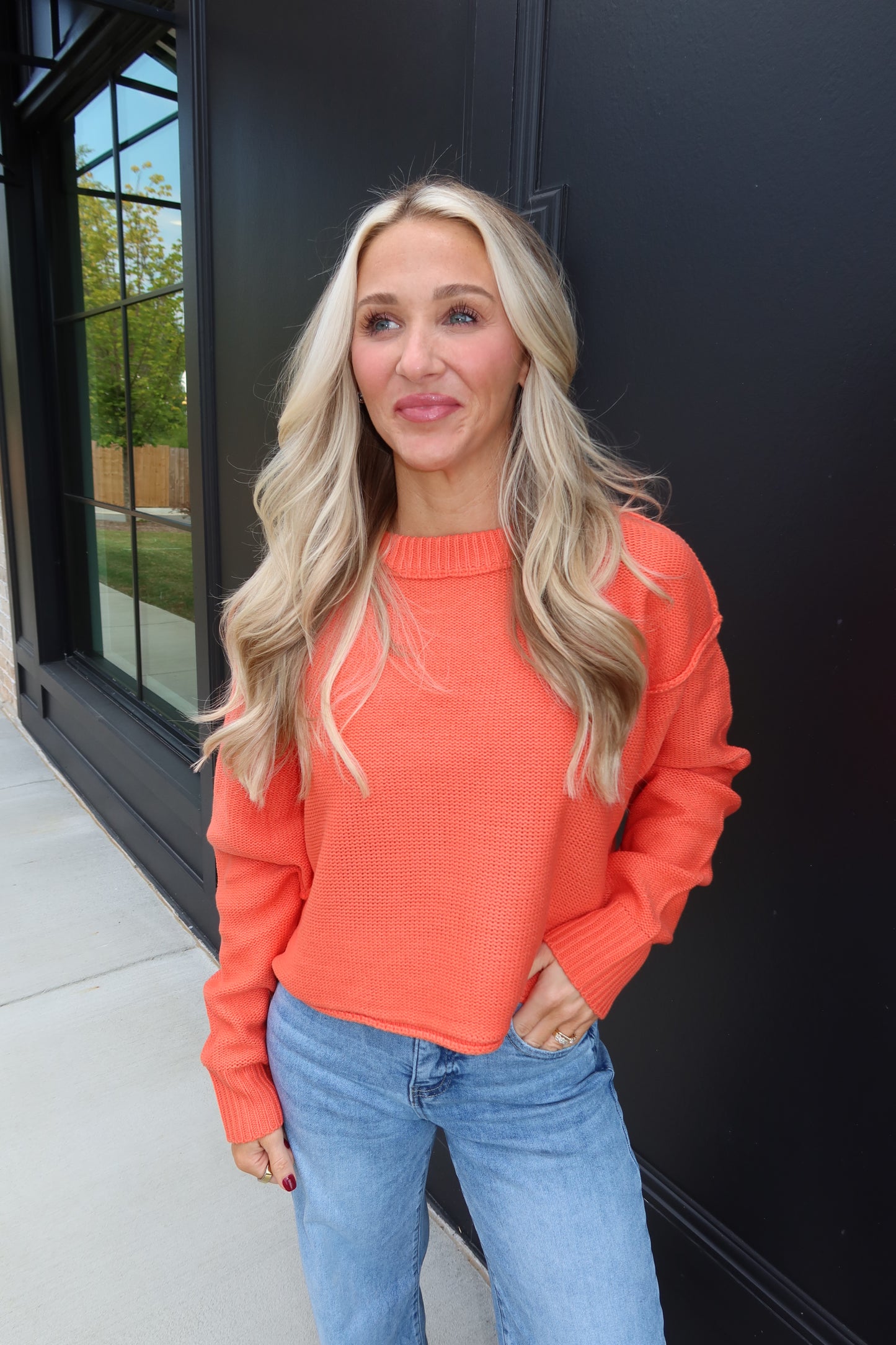 Milly Cropped Oversized Sweater