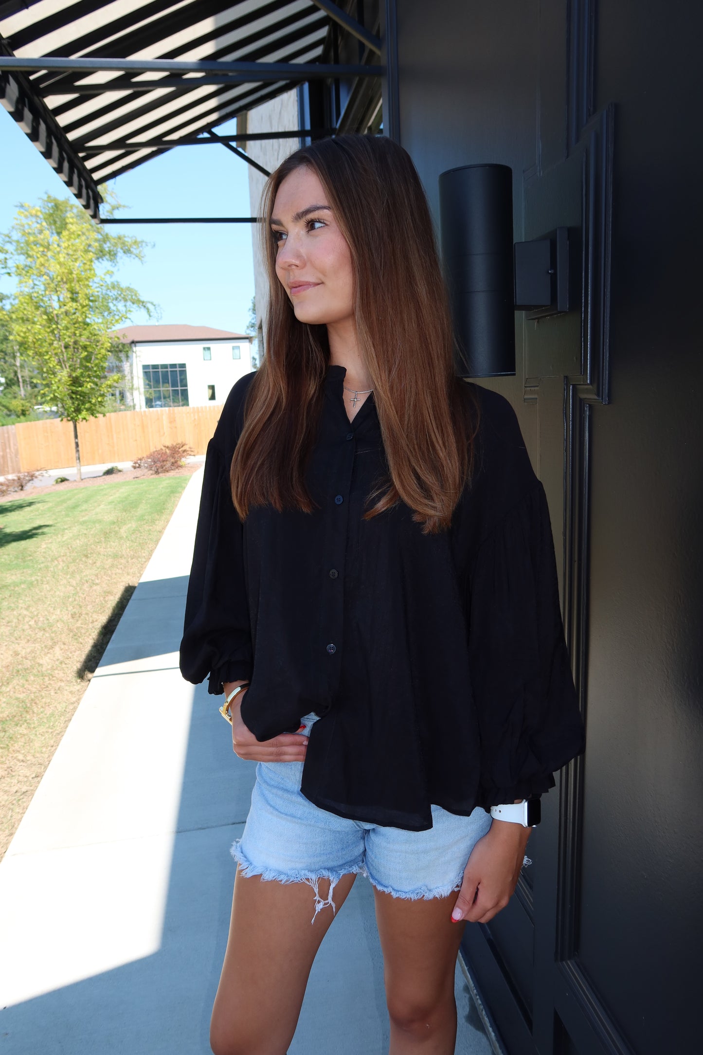Poppy Puff Sleeve Top