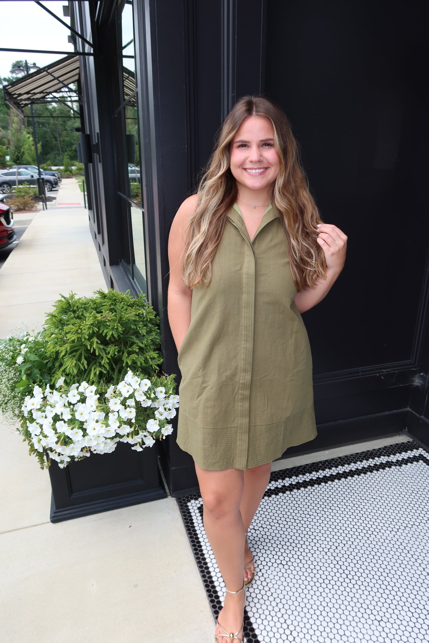 Elizabeth Olive Dress