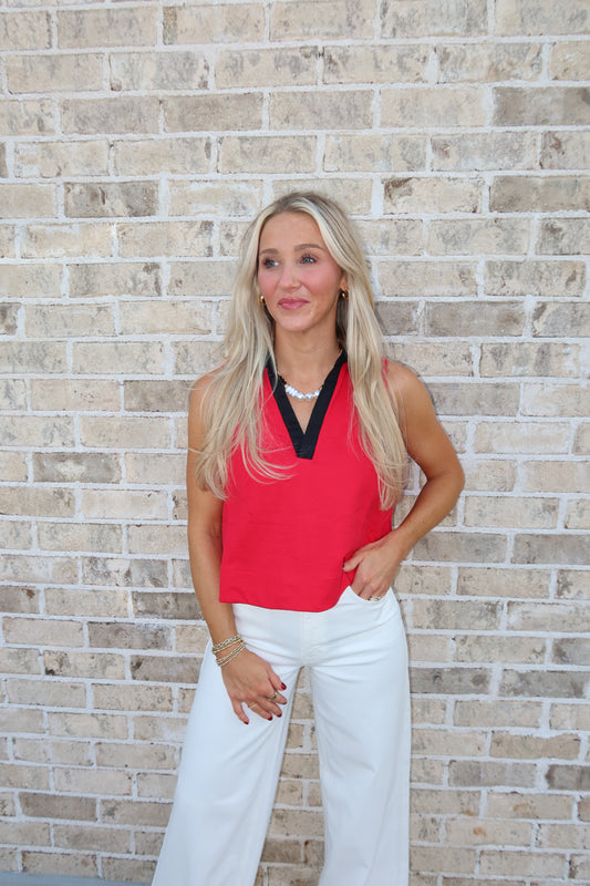Macy Collar Neck Top
