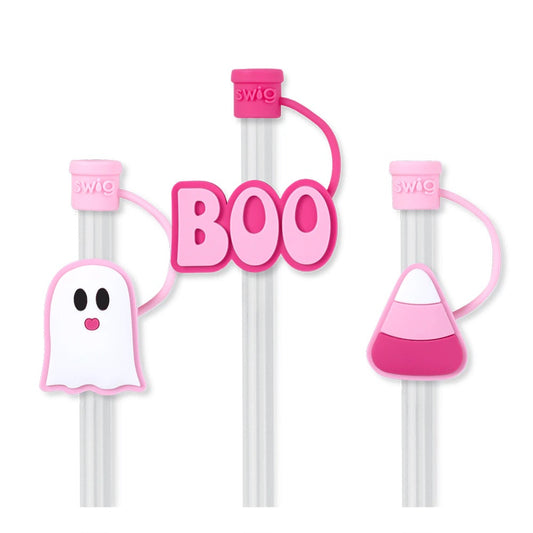 Boo Straw Topper Set