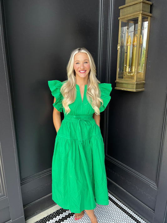 Marleigh Flutter Sleeve Dress