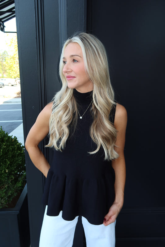 Kenzie Mock Neck Sweater Tank