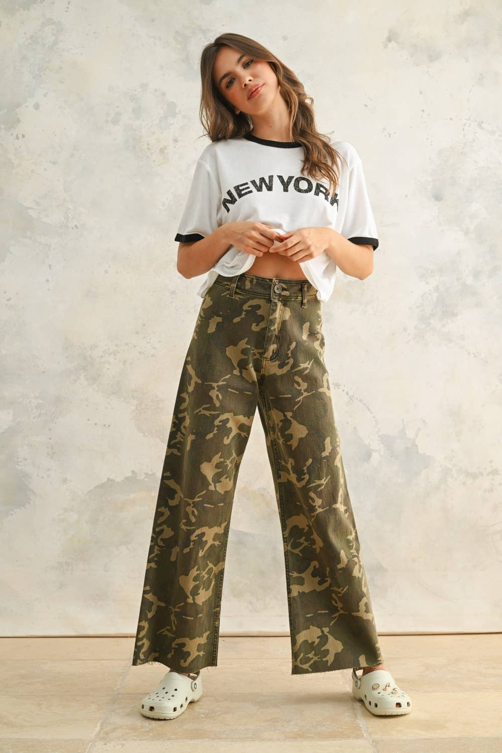Camouflage Print Pants