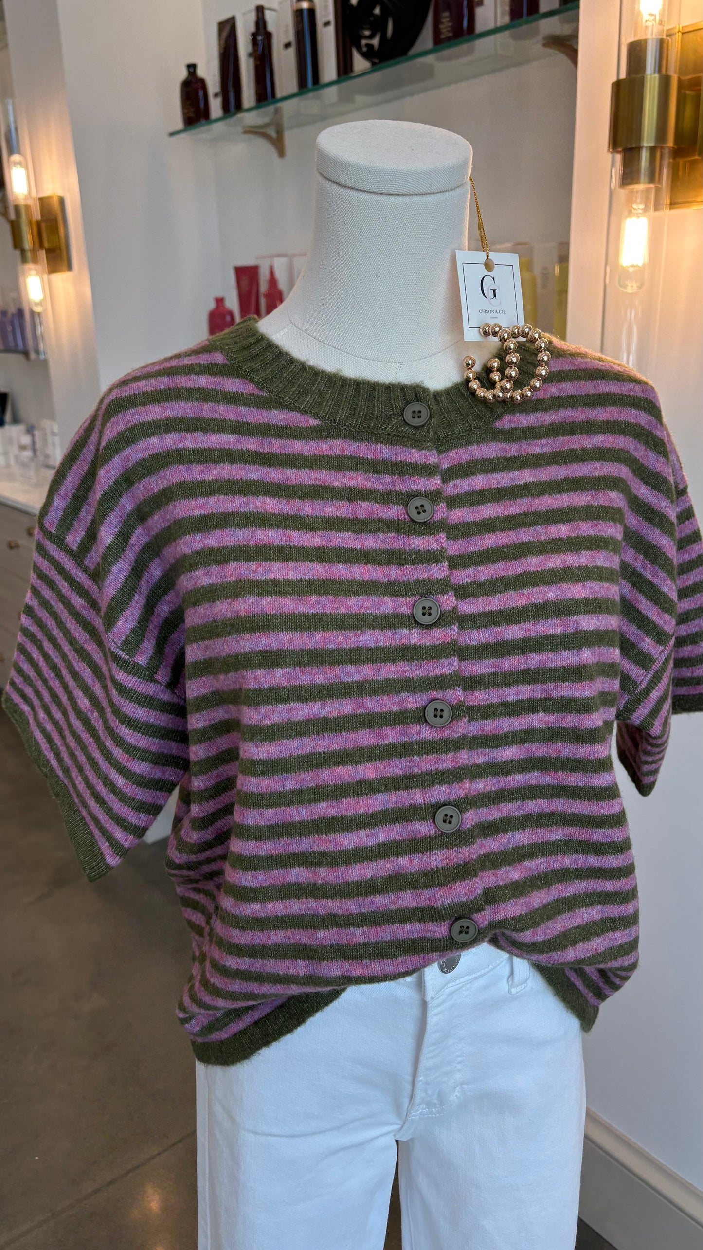 Poppy Stripped Cardigan