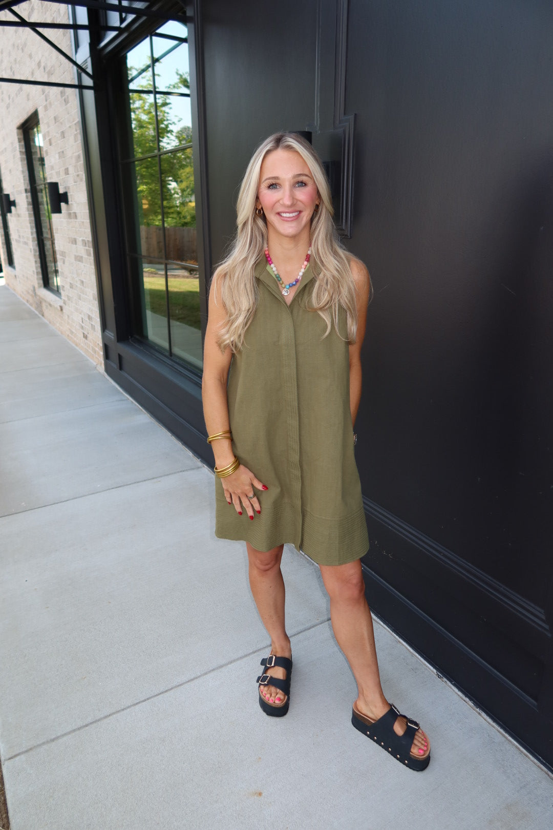 Elizabeth Olive Dress
