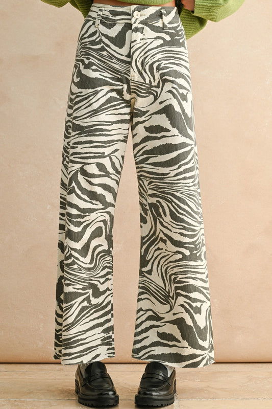 Zara Zebra Print Pants
