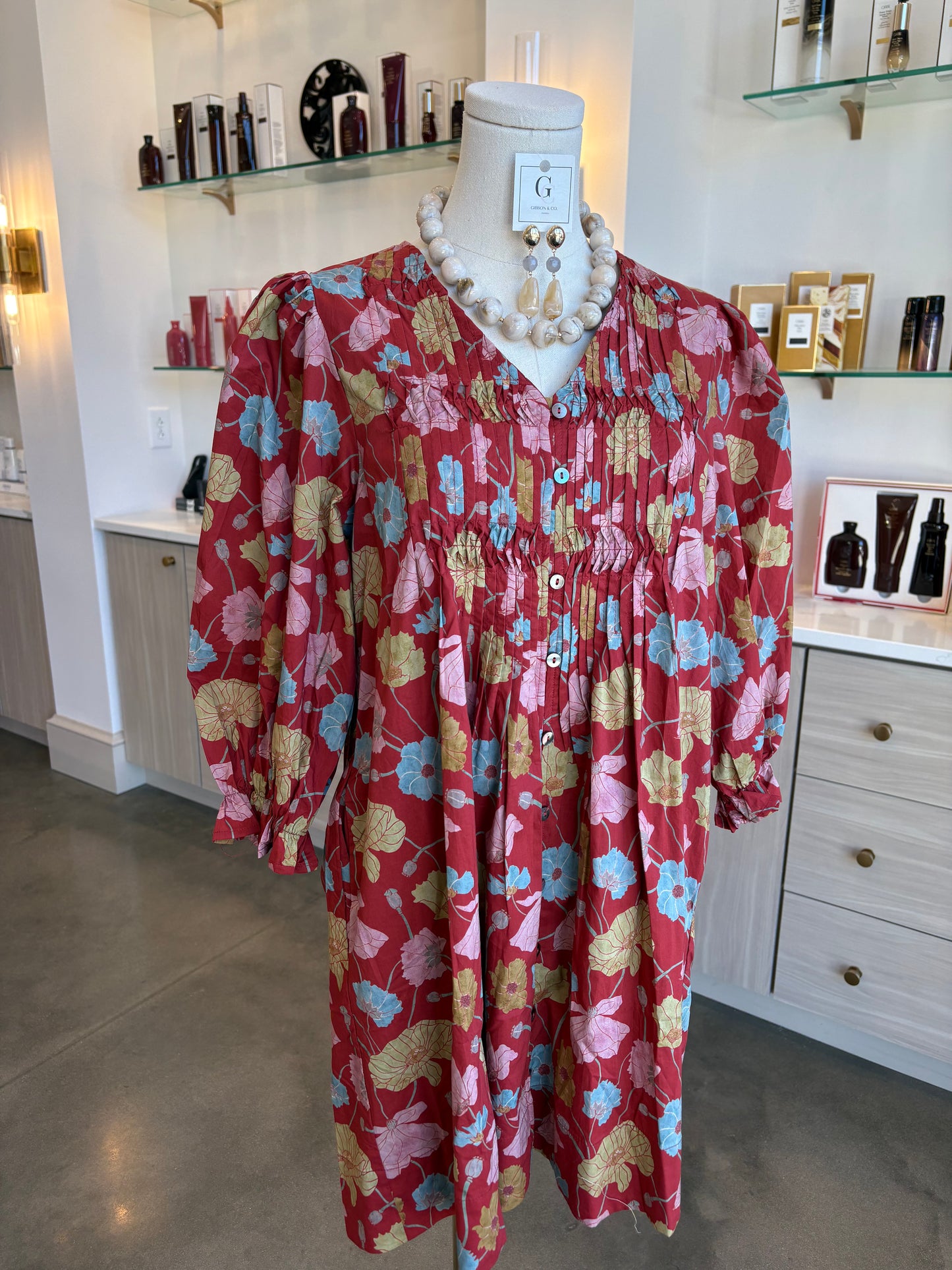 Petal Puff Sleeve Dress