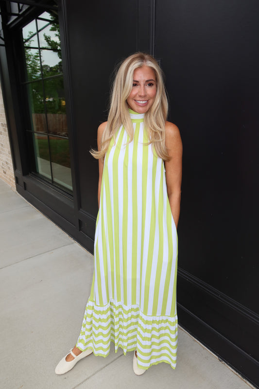 Key Lime Cabana Dress