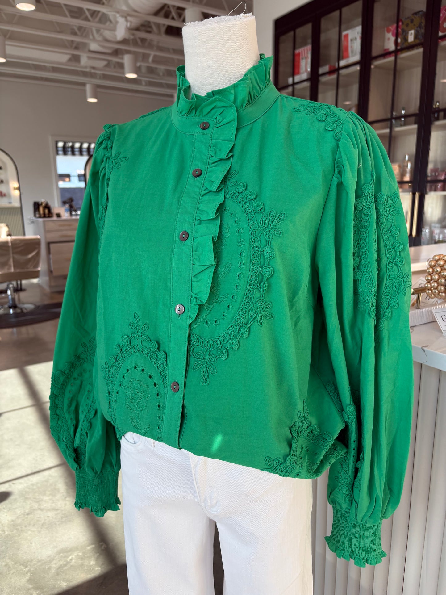 Emerald Muse Blouse