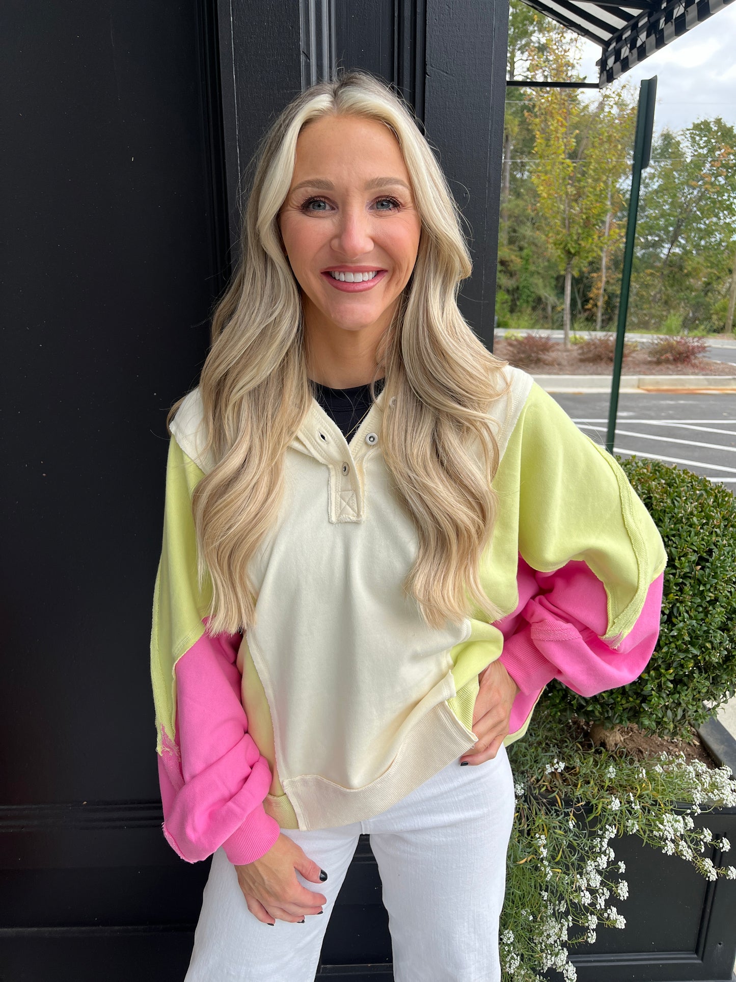 Carly Color Block Sweatshirt