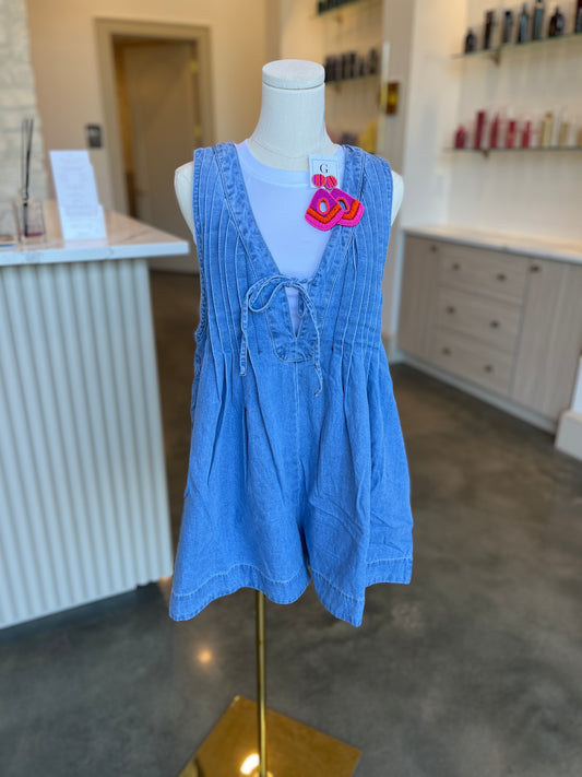 Jessie Denim Short Romper