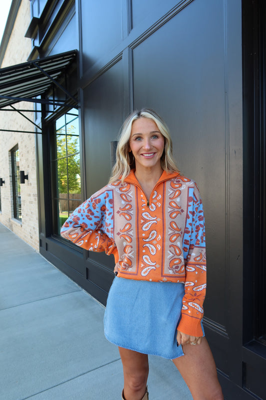 Wild Paisley Sweater